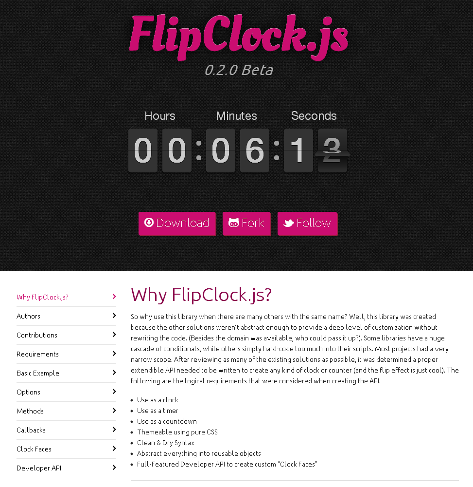 flipclock js