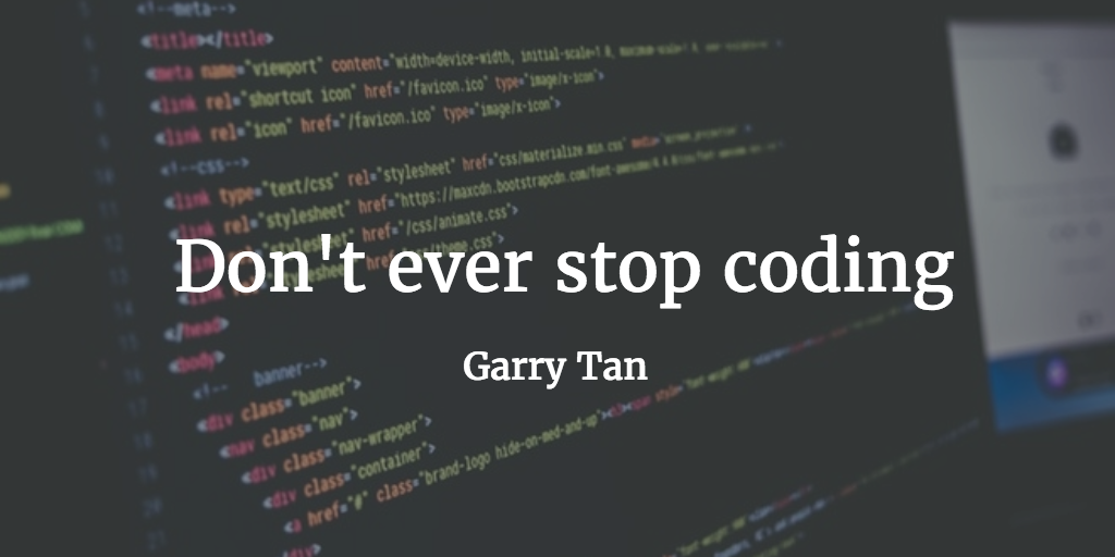dont even stop coding