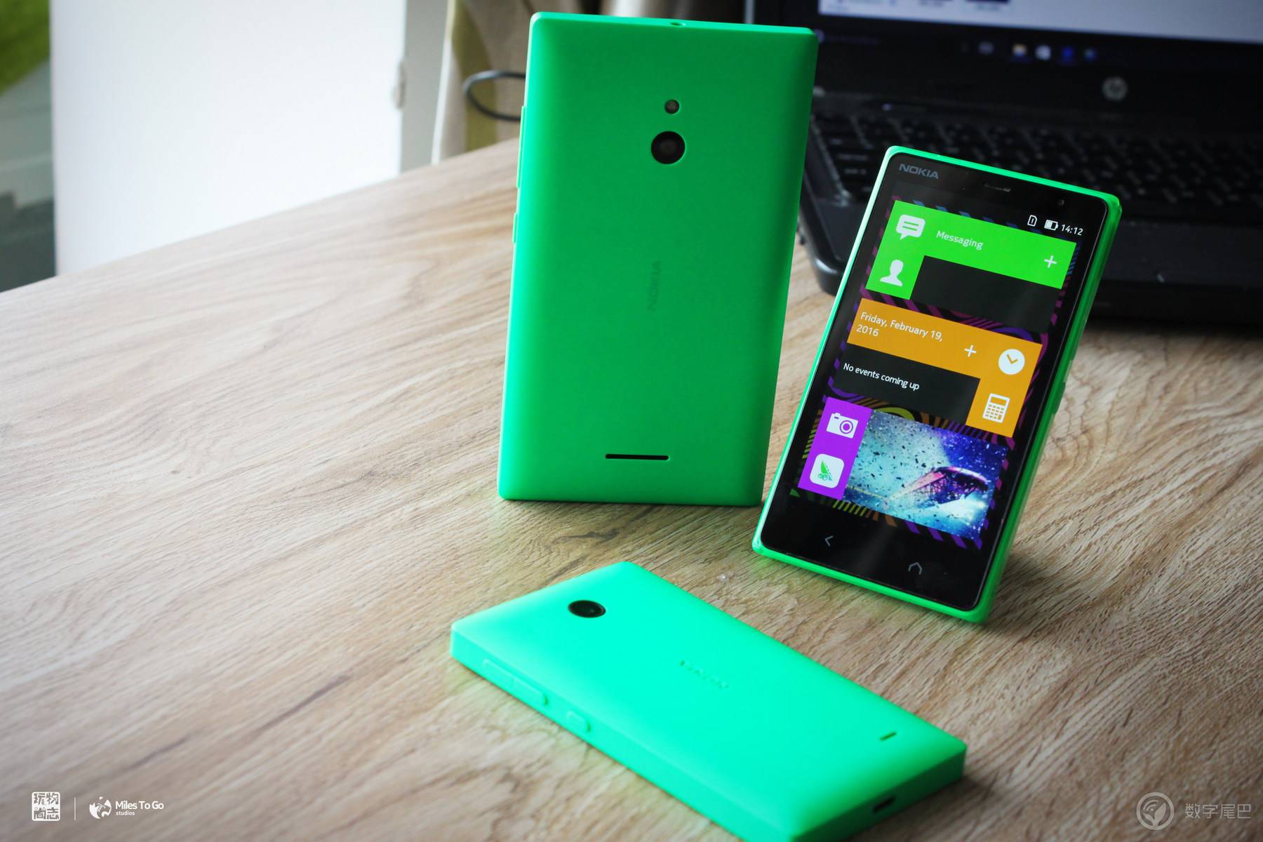從左至右:Nokia XL、Nokia X2、Nokia X